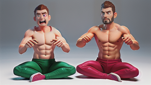 姿勢と腹圧の関係