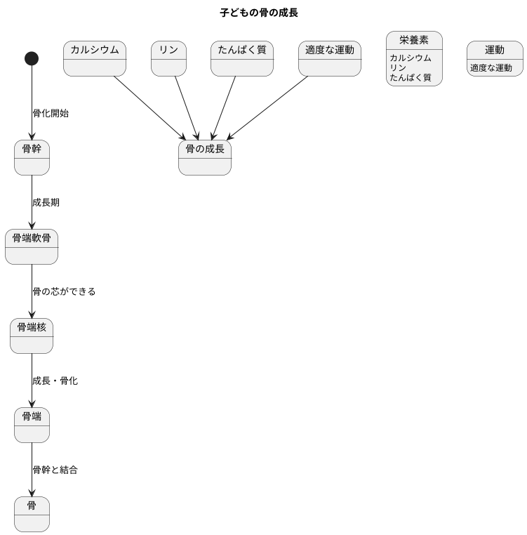 骨の成長について